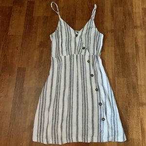 xs/s button front cami strap dress